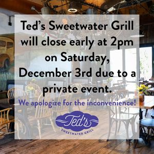 Image post by @tedssweetwatergrill on Instagram