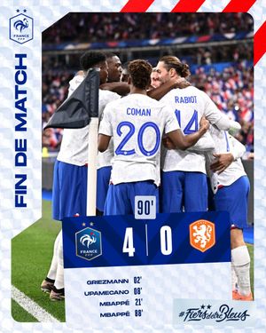 Image post by @equipedefrance on Twitter