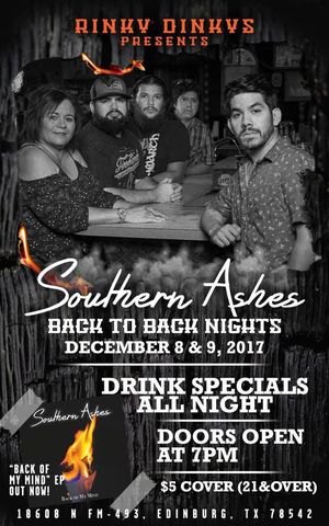 Image post by @SouthernAshesMusic on Facebook
