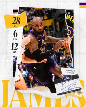 Image post by @lakers on Instagram