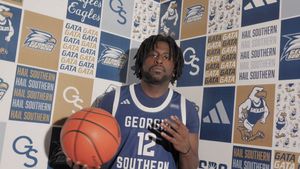 Video post by @GSAthletics_MBB on Twitter