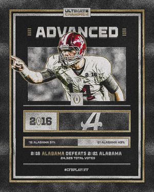 Image post by @CollegeFootballPlayoff on Facebook