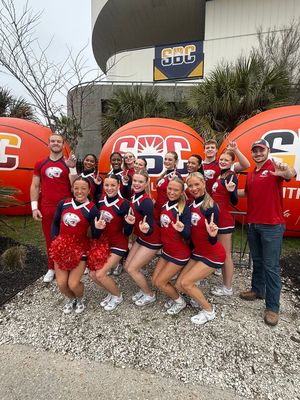 Image post by @southalabama.cheerleading on Facebook