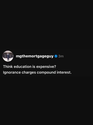 Image post by @mgthemortgageguy on Instagram