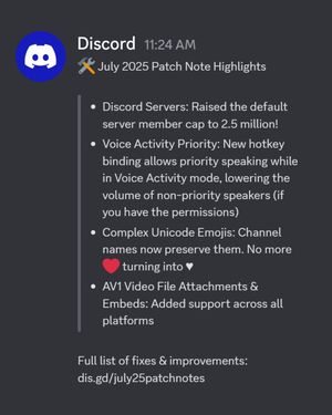 Image post by @discord_support on Twitter