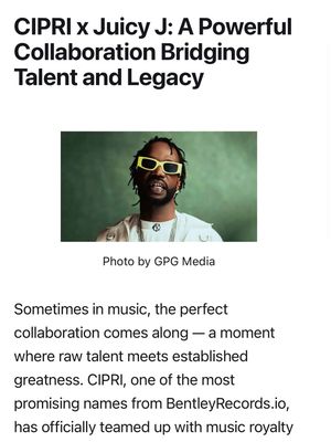 Image post by @ciprimusic on Instagram