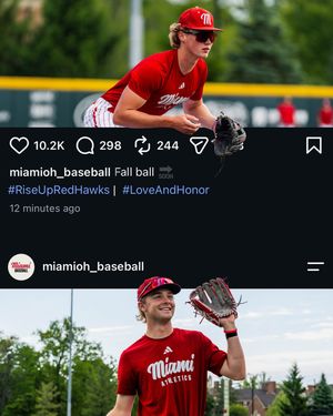 Image post by @miamioh_baseball on Instagram