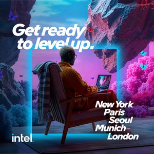 Image post by @intel on Twitter/X