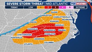 Image post by @foxweather on Instagram