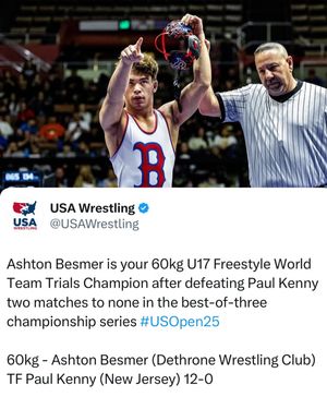 Image post by @calusawrestling on Instagram