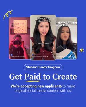 Image post by @collegeboard on Instagram