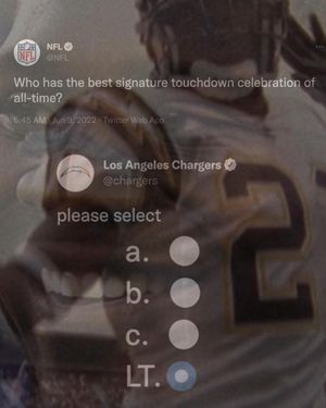 Image post by @chargers on Instagram