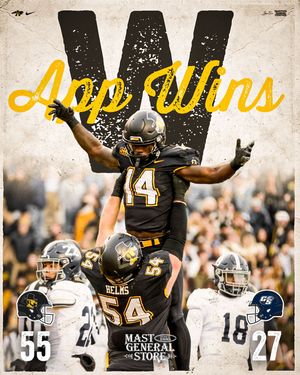 Image post by @appstate_fb on Instagram