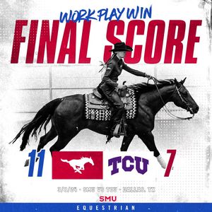 Image post by @SMUEquestrian on Twitter