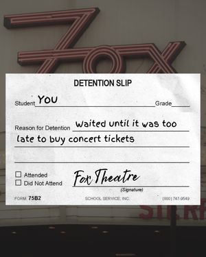 Image post by @foxtheatreco on Instagram