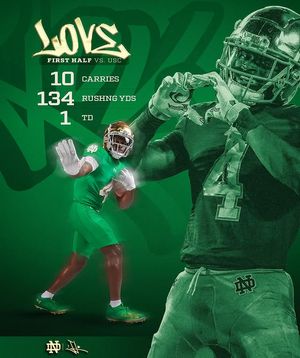 Image post by @ndfootball on Instagram