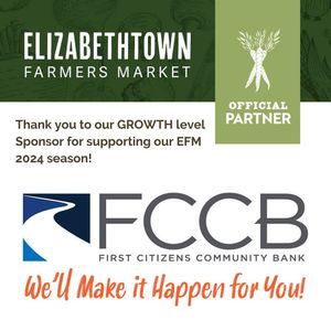 Image post by @Elizabethtown Farmer's Market on Facebook