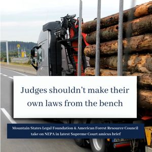 Video post by @mountainstateslegalfoundation on Facebook