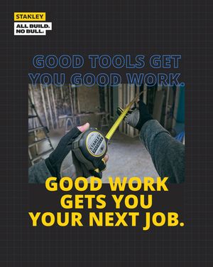 Image post by @stanleytools on Instagram