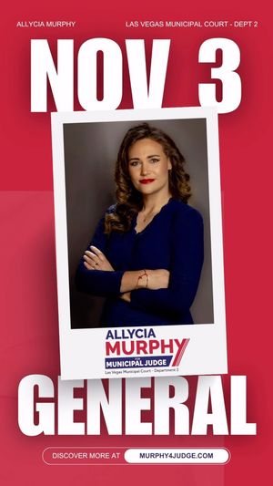 Image post by @Allycia Murphy for Las Vegas Municipal Court, Department 2 on Facebook