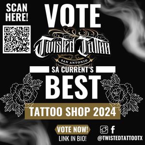 Image post by @twistedtattootx on Instagram