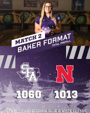 Image post by @SFA_Bowling on Twitter