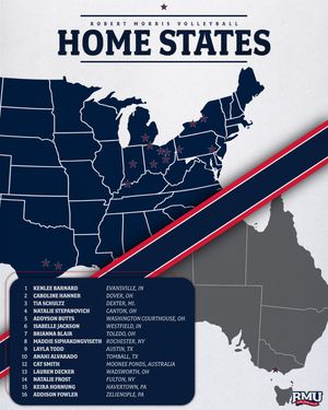 Image post by @rmuvolleyball on Instagram
