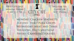 Image post by @1stcitycafe on Facebook