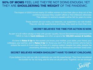 Image post by @secretdeodorant on Instagram