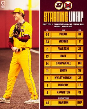 Image post by @CMUBaseball on Twitter