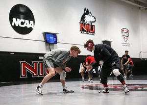 Image post by @NIUWrestling on Twitter