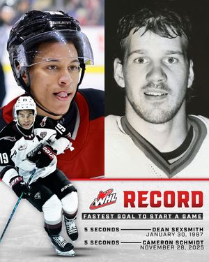 Image post by @westernhockeyleague on Instagram