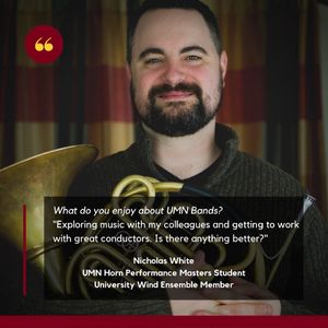 Image post by @umnbands on Instagram