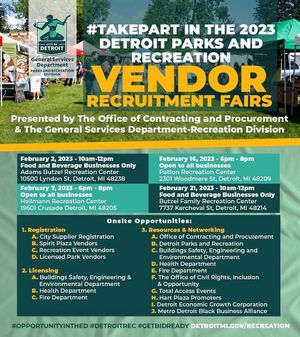 Image post by @DetroitParksRec on Facebook
