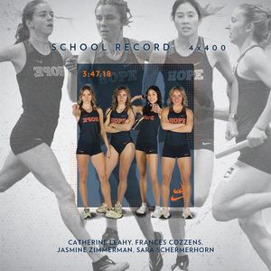 Image post by @hopecollegetrack on Facebook