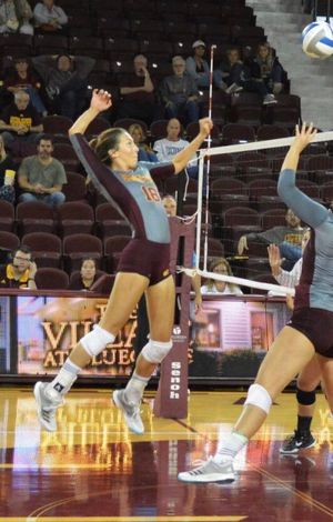 Image post by @CMUVolleyball on Twitter