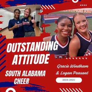 Image post by @southalabama.cheerleading on Facebook