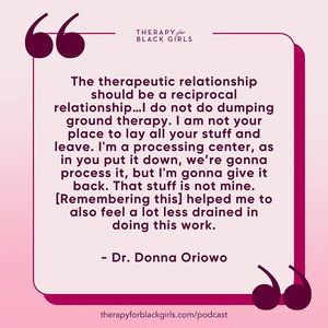 Image post by @therapyforblackgirls on Instagram
