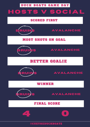 Image post by @CueTheDuckBoatz on Twitter