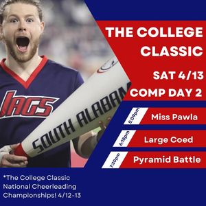 Image post by @southalabama.cheerleading on Facebook
