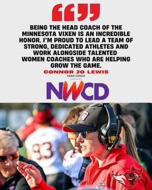 Image post by @minnesotawomensfootball on Facebook