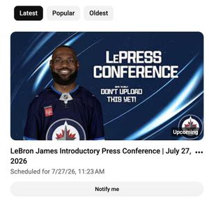 Image post by @NHLJets on Twitter