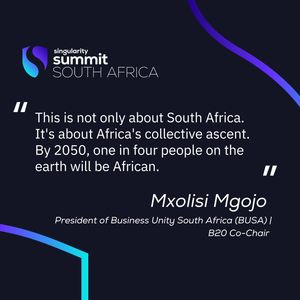 Image post by @singularityusouthafrica on Instagram