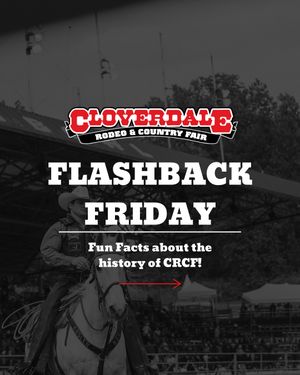 Image post by @cloverdalerodeo on Instagram