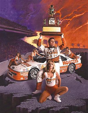 Image post by @HootersRacing on Twitter