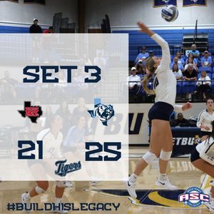 Image post by @ETBU_Volleyball on Twitter