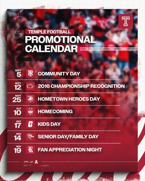 Image post by @temple_fb on Instagram