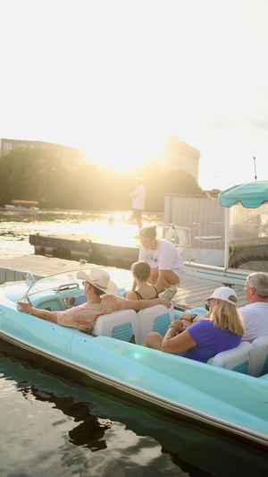 Video post by @retroboatrentalsatx on Facebook