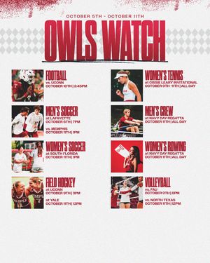 Image post by @templeowls on Instagram