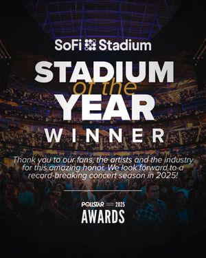 Image post by @SoFiStadium on Twitter